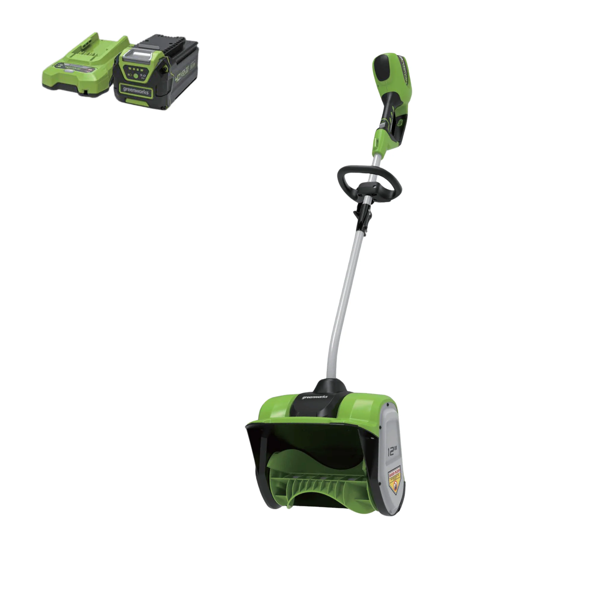 40V 12 Cordless Battery Snow Shovel w/ 5.0Ah Battery & Charger