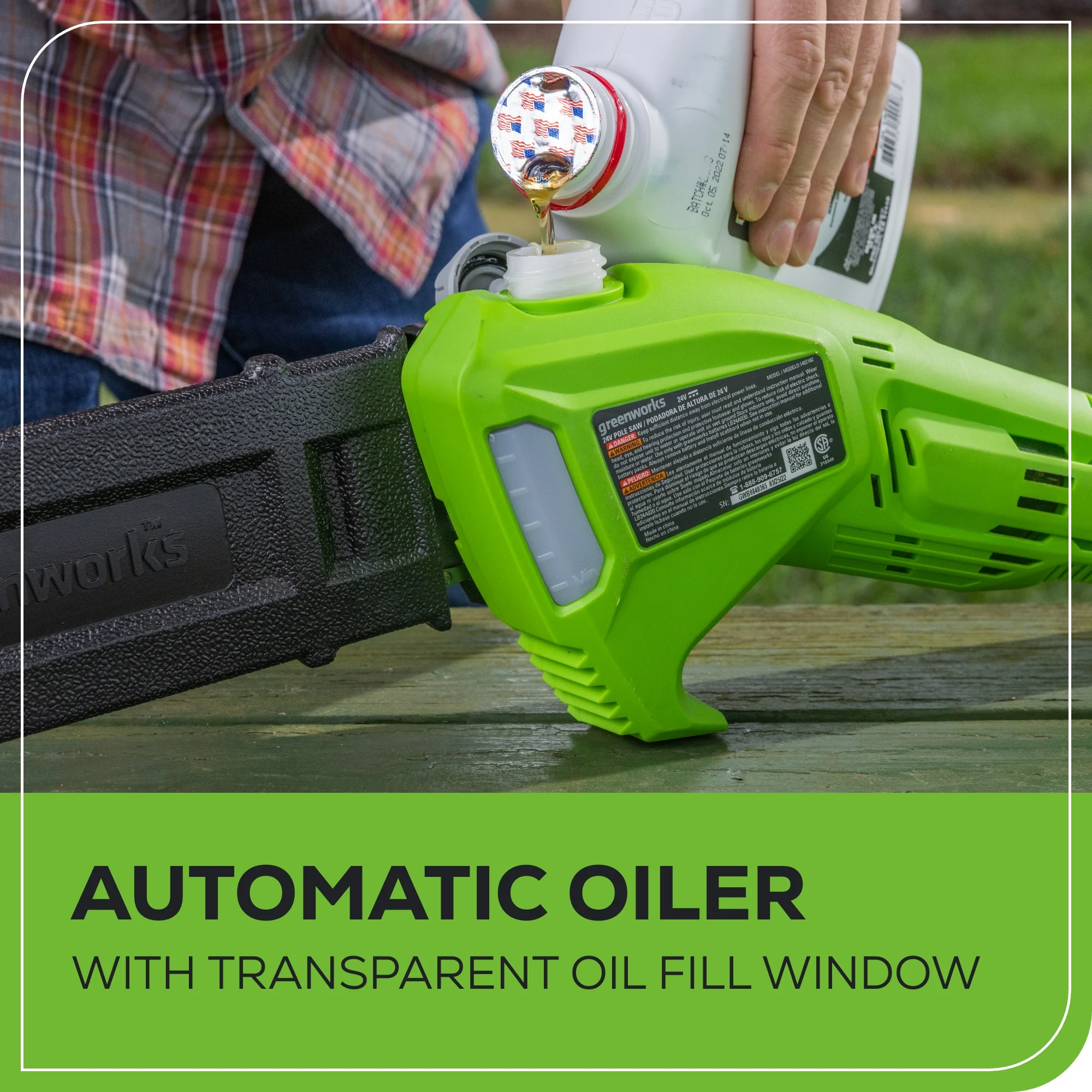 24V 8 Cordless Battery Pole Saw (Tool Only)