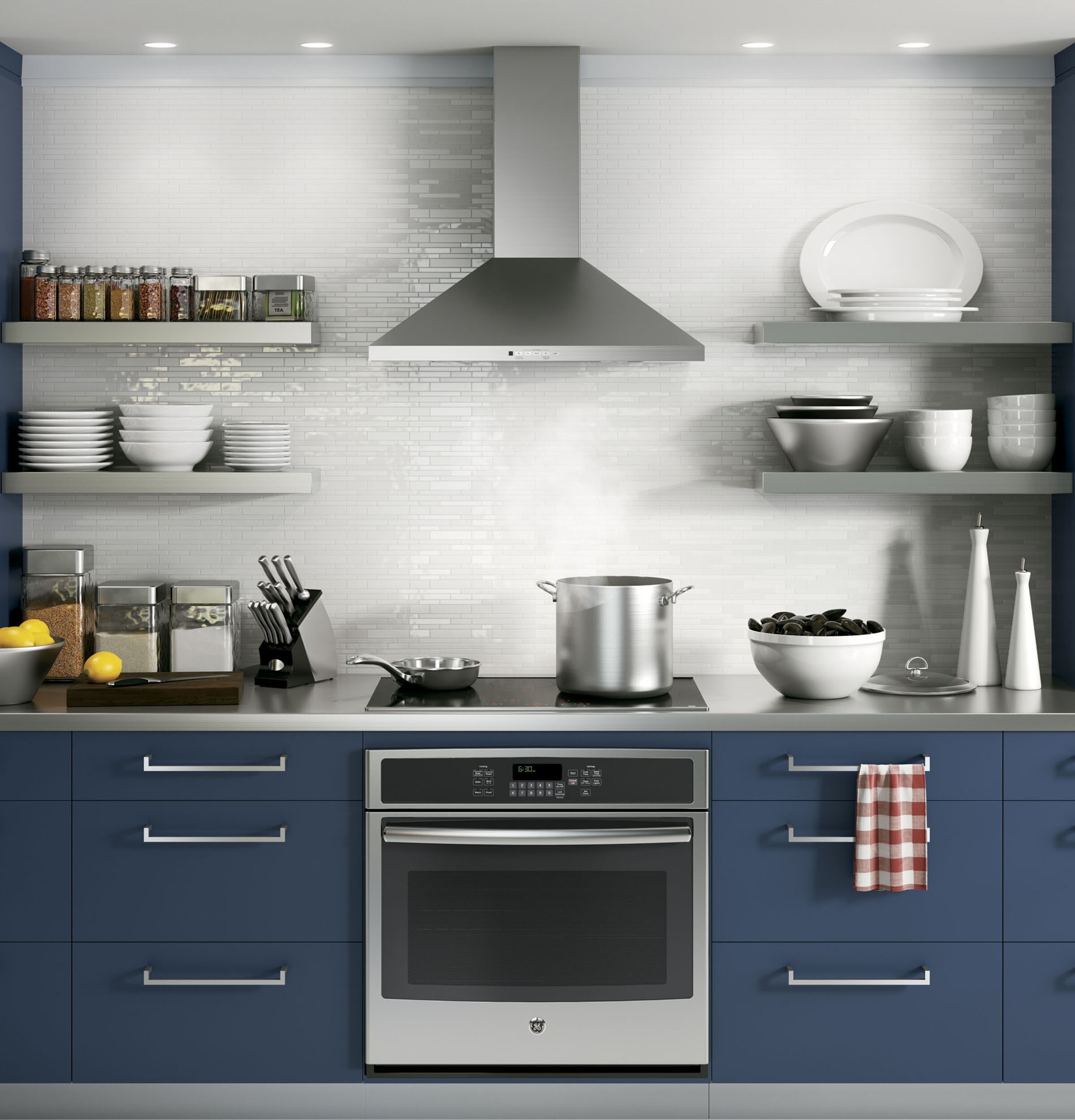 GE Profile Wall-Mounted range hood Flue cover Stainless Steel