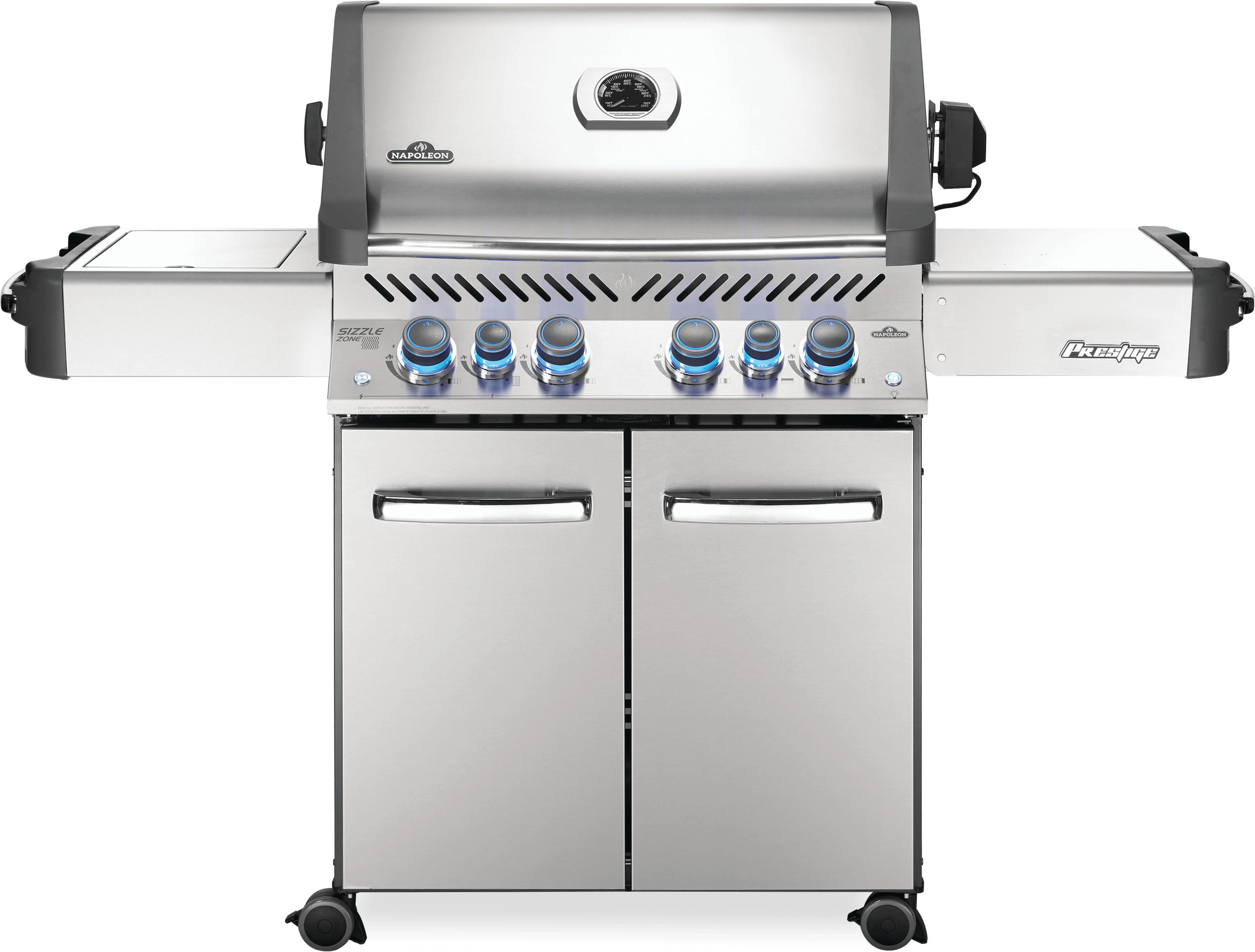 NAPOLEON Prestige 500 Stainless Steel 4 -Burner Infrared Natural Gas Grill 1 -Side Burner