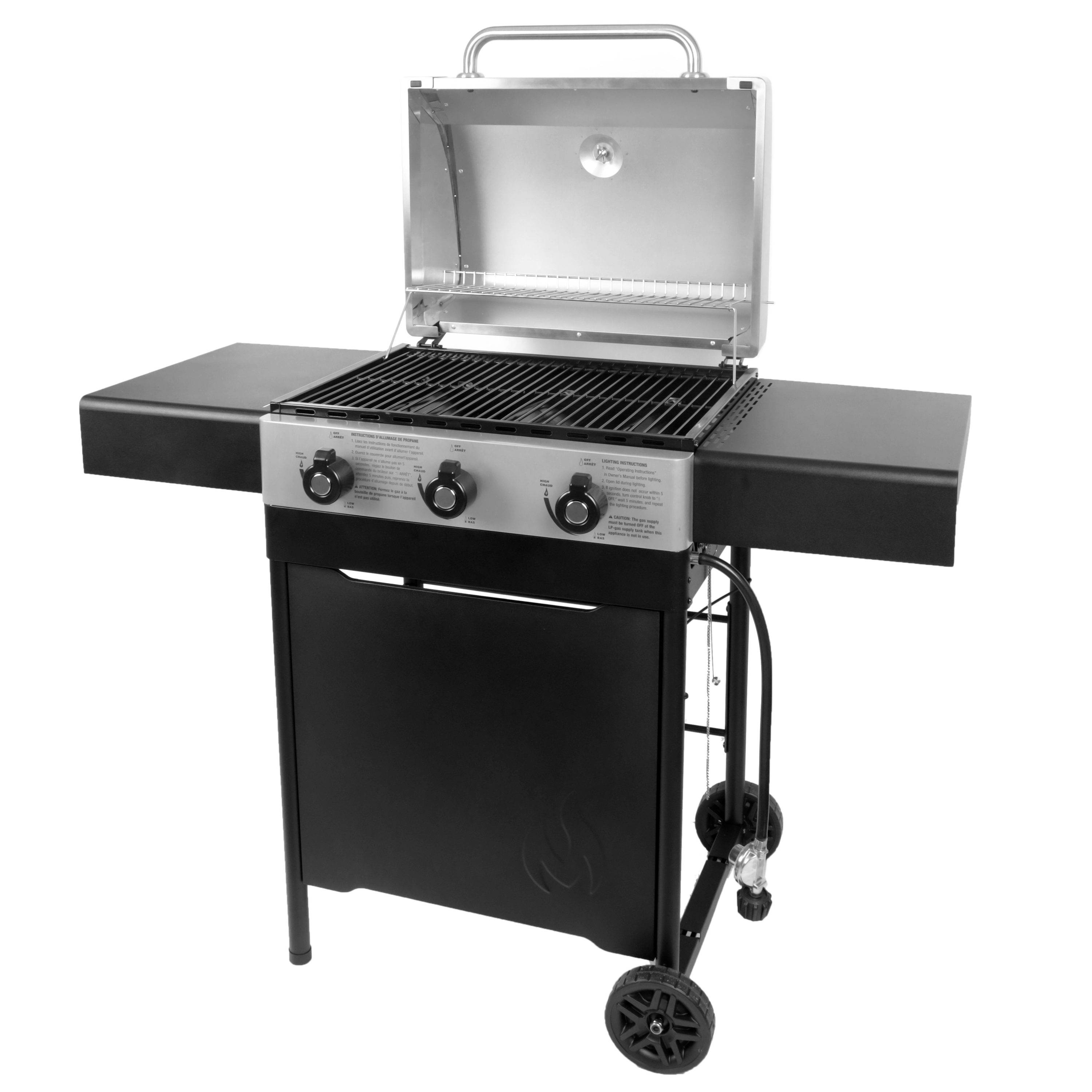 Master Forge Stainless steel 3 -Burner Liquid Propane Gas Grill