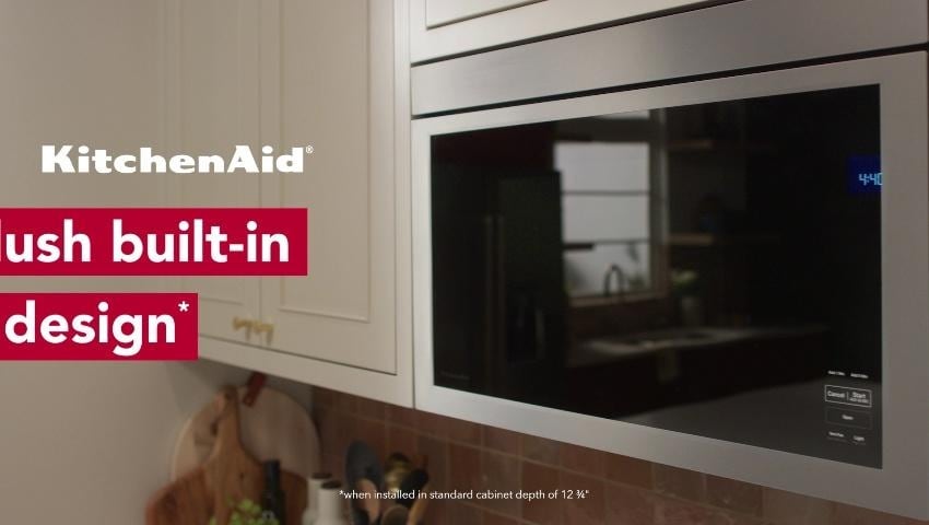 KitchenAid 1 1 cu ft 1000 Watt Over the Range Microwave with Sensor Cooking Stainless Steel
