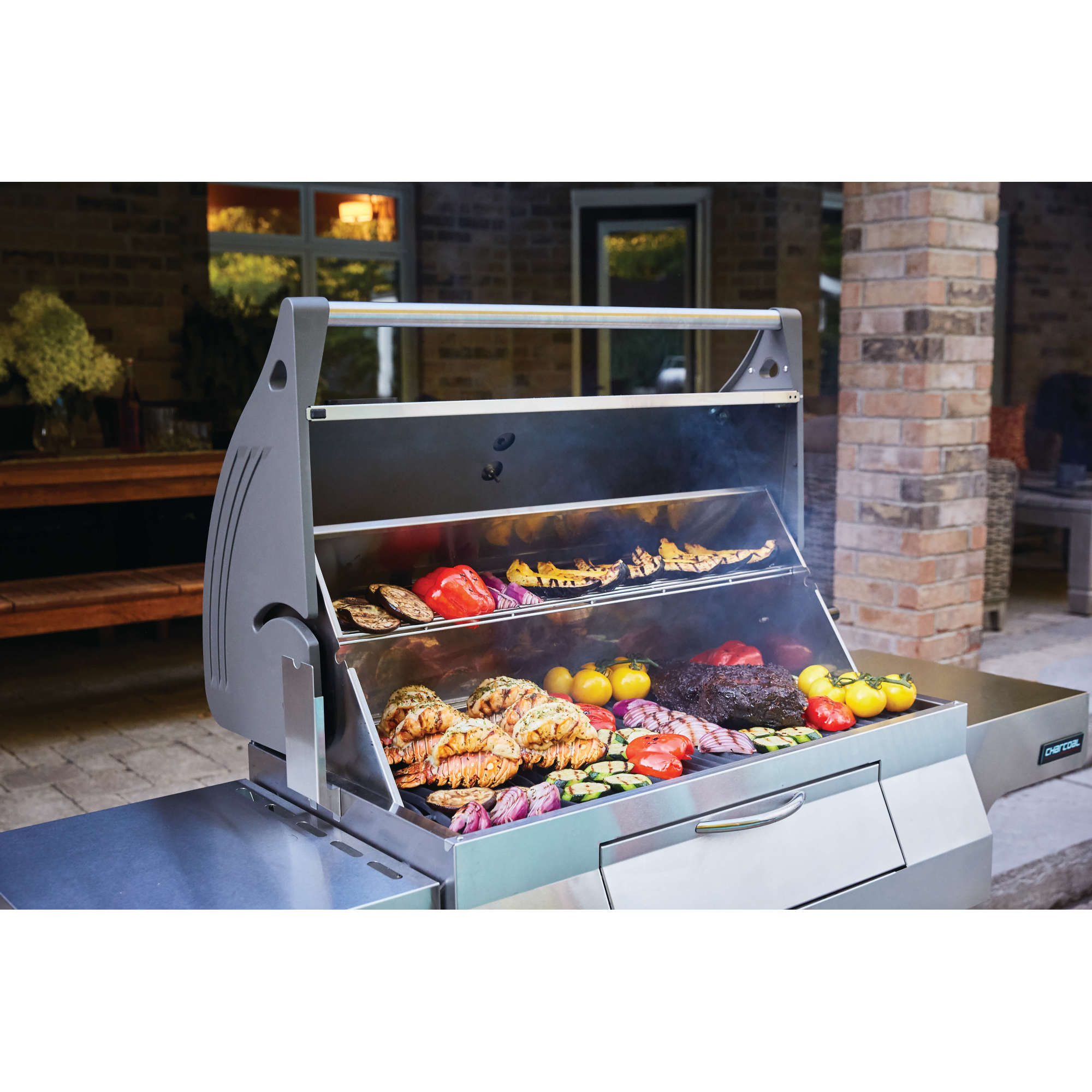 NAPOLEON Professional Series 18-in W Stainless Steel Cart Charcoal Grill