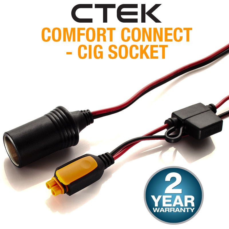 CTEK Battery Charger Comfort Connect Cig Socket Cigarette Cable Accessory