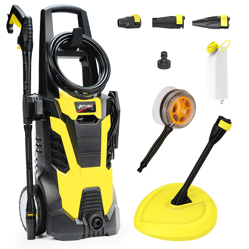 PRE-ORDER JET-USA RX540s Electric High Pressure Washer, 2900PSI 2 Nozzles, Brush Head, Deck Cleaner, Detergent Bottle
