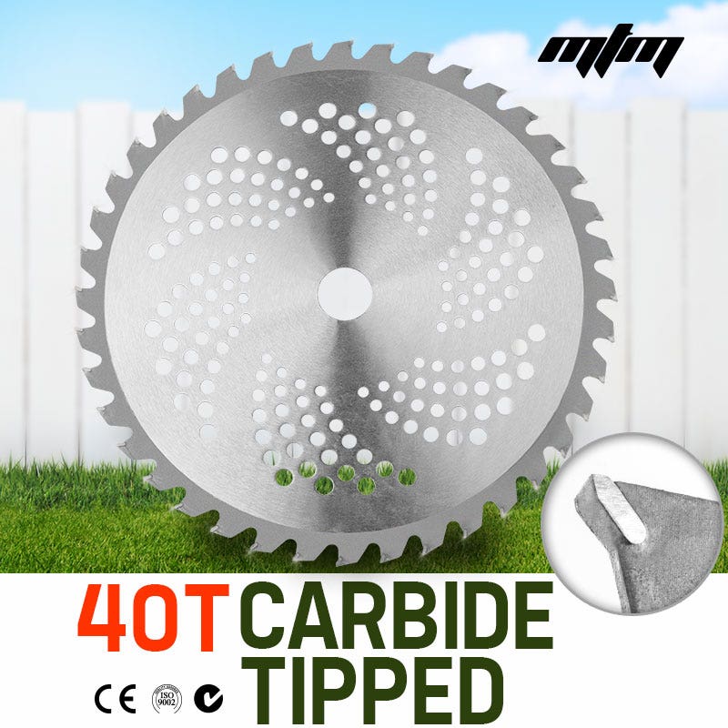 MTM Carbide Tipped 40 Tooth Brush Cutter Blade Whipper Snipper Brushcutter