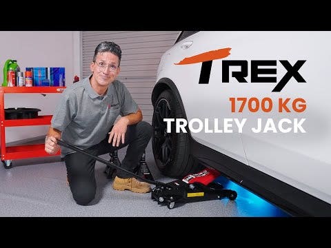 T-REX 1700KG Hydraulic Trolley Floor Jack, Low Profile, Quick Release Handle, for Jacking Car