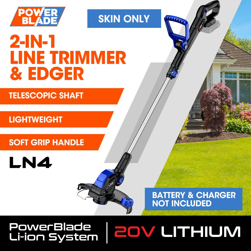 POWERBLADE LN4 20V Cordless Electric Line Trimmer & Garden Edger, Skin Only