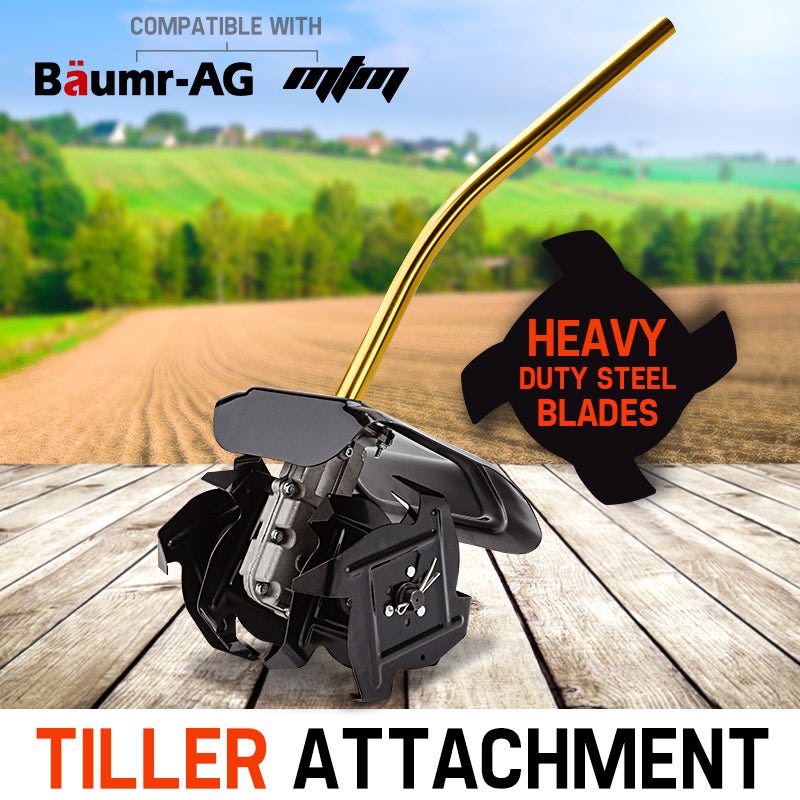 Baumr-AG Tiller Pole Attachment Rotary Hoe Cultivator Commercial Multi Extension