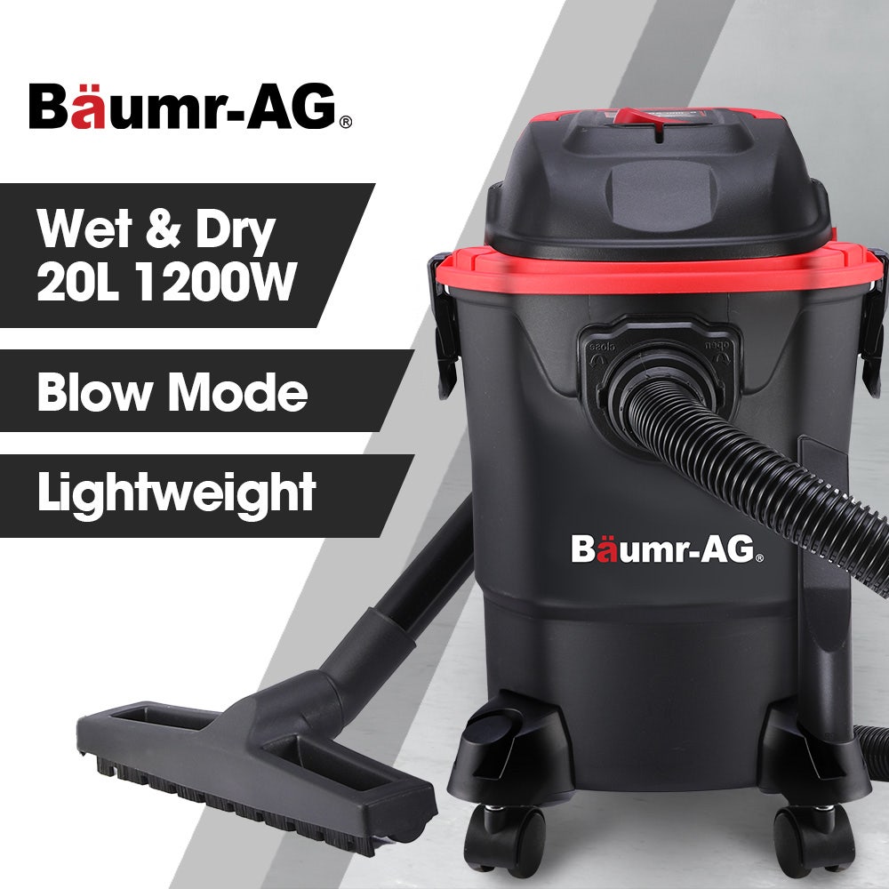 BAUMR-AG 20L 1200W Wet and Dry Vacuum Cleaner, with Blower, for Car, Workshop, Carpet