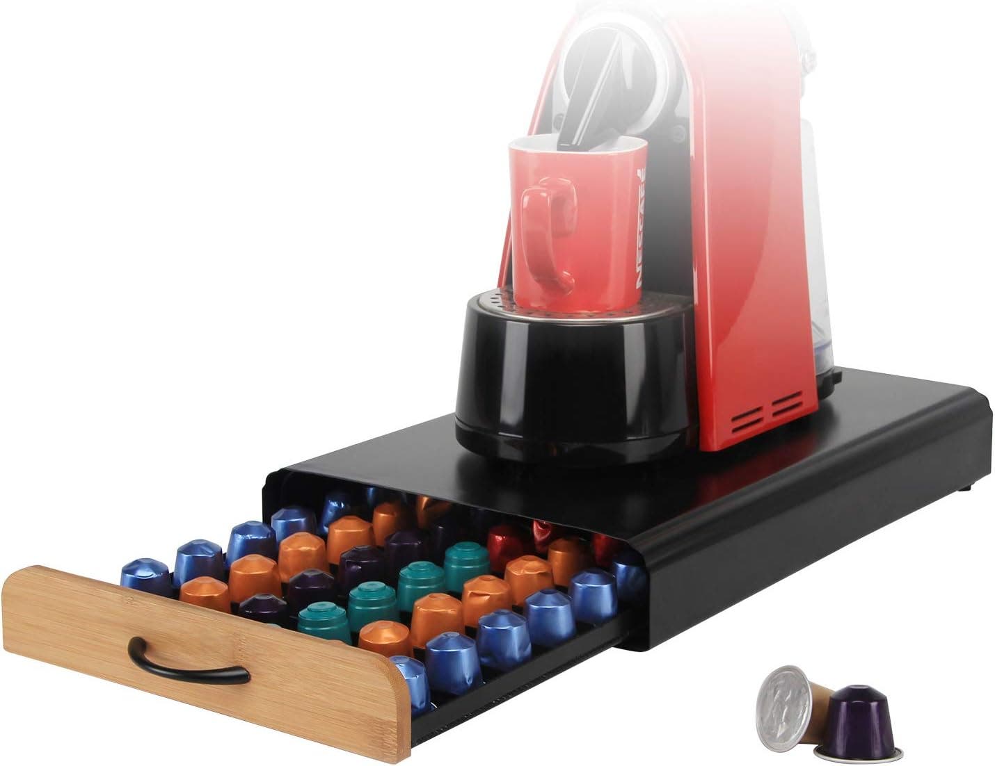 CARLA HOME 60 Pod Nespresso Compatible Coffee Pod Storage Drawer - Natural