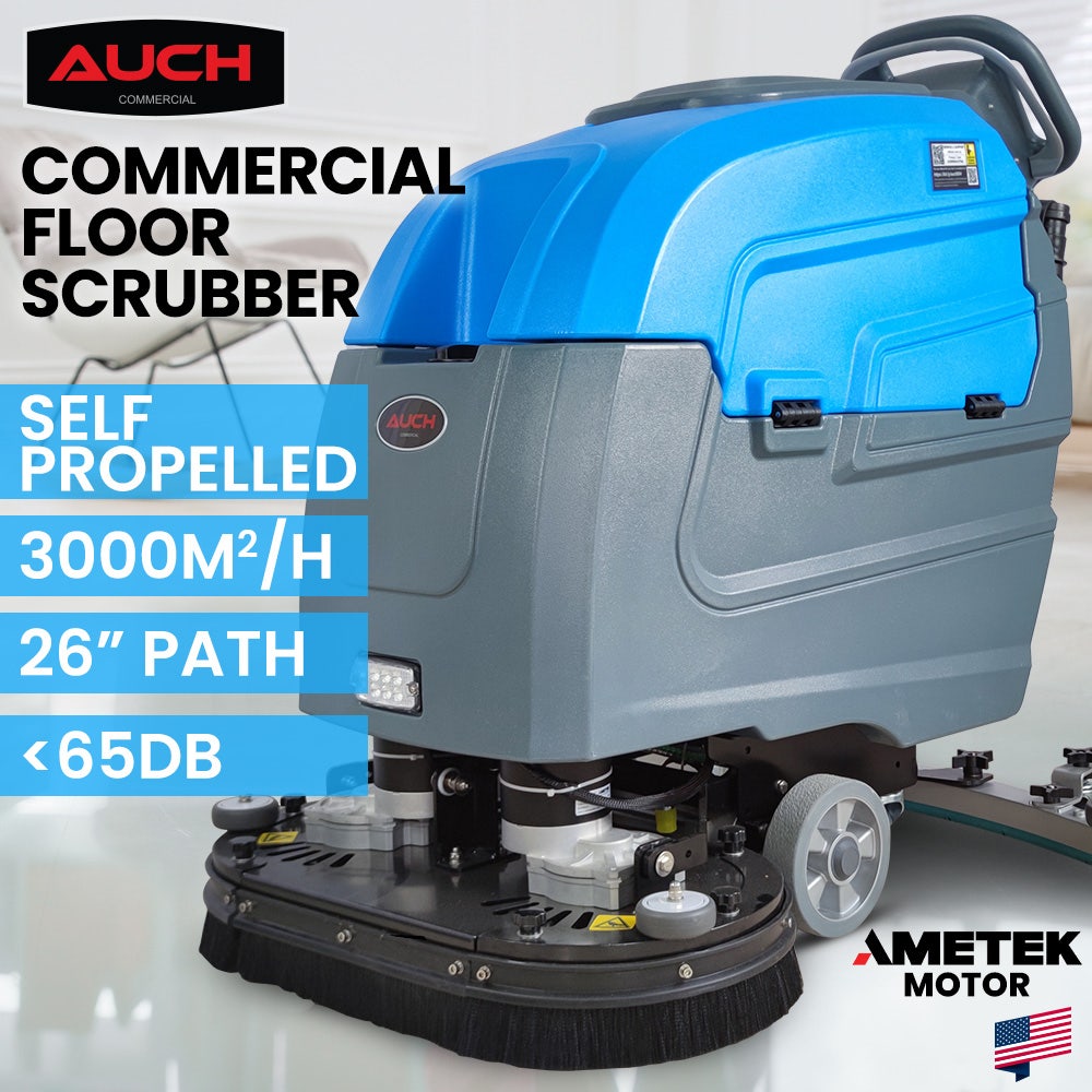 PRE-ORDER AUCH FSP26 Self-Propelled Floor Scrubber & Dryer, 720mm, Battery Powered, Walk Behind, Multi-purpose Commercial Grade Machine