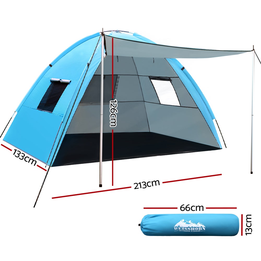 Weisshorn Camping Tent Beach Tents Hiking Sun Shade Shelter Fishing 2-4 Person TENT-C-BEA-4P