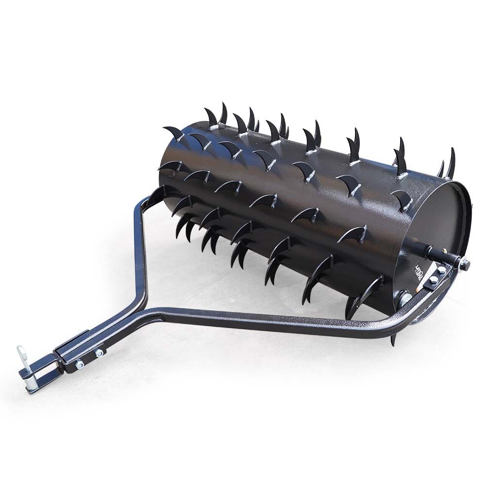 PRE-ORDER PLANTCRAFT Tow Behind Lawn Roller Spike Aerator 36" Wide, Universal Hitch for Ride on Mower, Garden Tractor