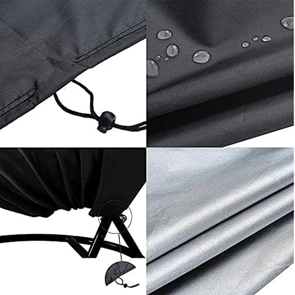 Carla Home Vikus 190 x 115cm Waterproof Cover for Outdoor Egg Swing Chairs - Black