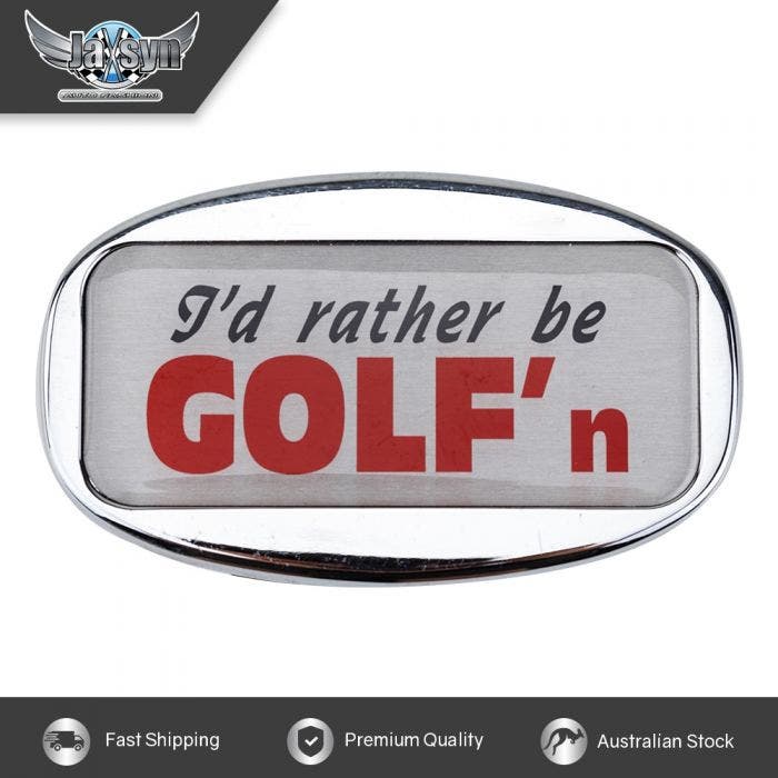 JAXSYN Novelty Towbar Trailer Hitch Cover Tow Bar - I'd rather be GOLF'n