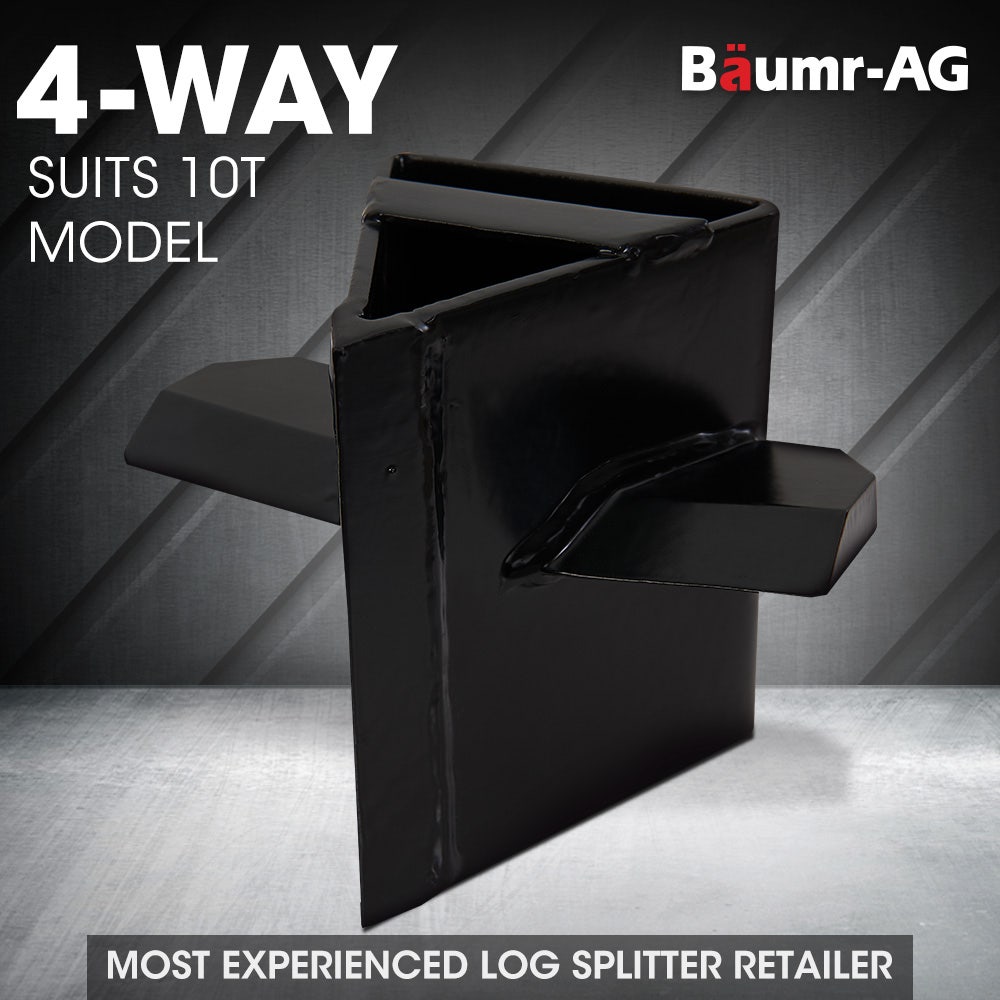BAUMR-AG 4 Way Wood Log Splitting Wedge for 10 Tonne Electric Log Splitter