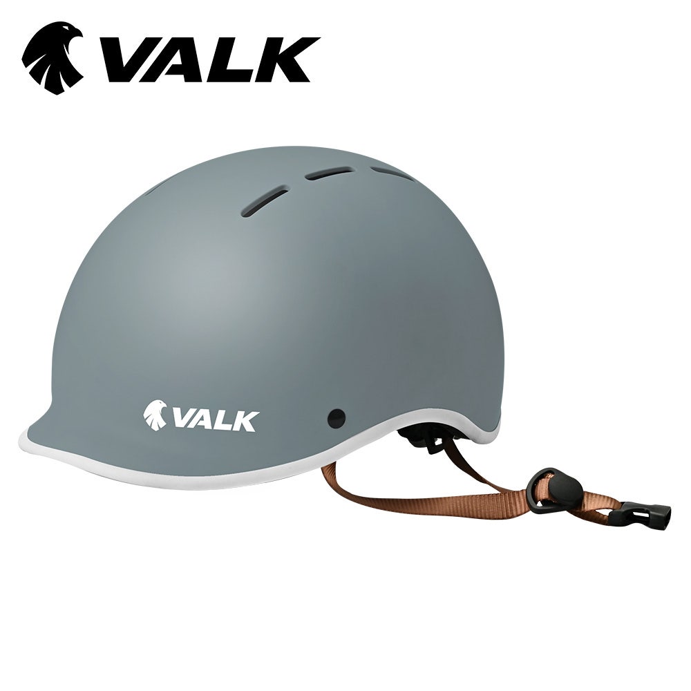 VALK Retro Bike Helmet, 56-61cm S, M, L Universal Dial Fit System, Graphite Blue