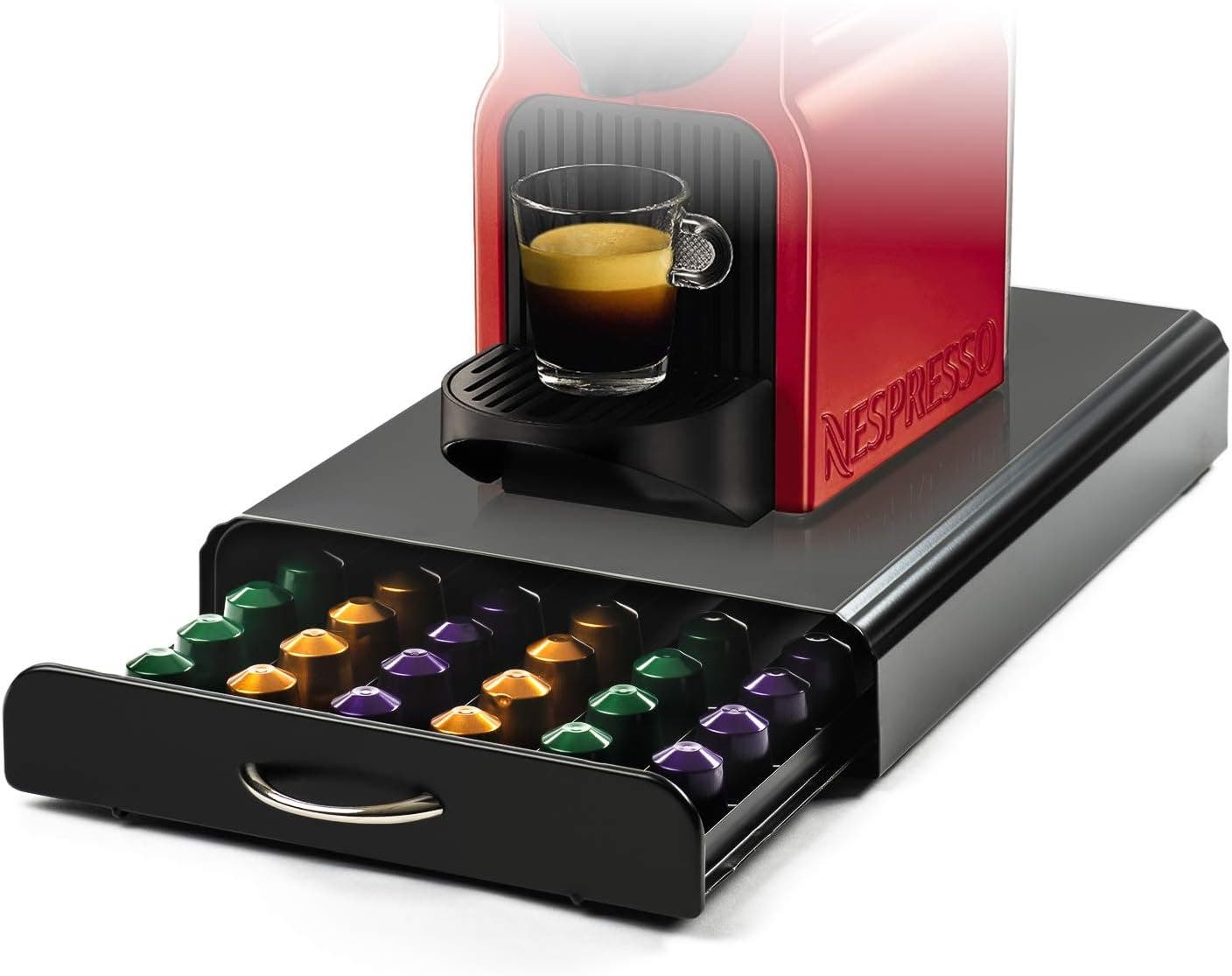 CARLA HOME 60 Pod Nespresso Compatible Coffee Pod Storage Drawer - Black