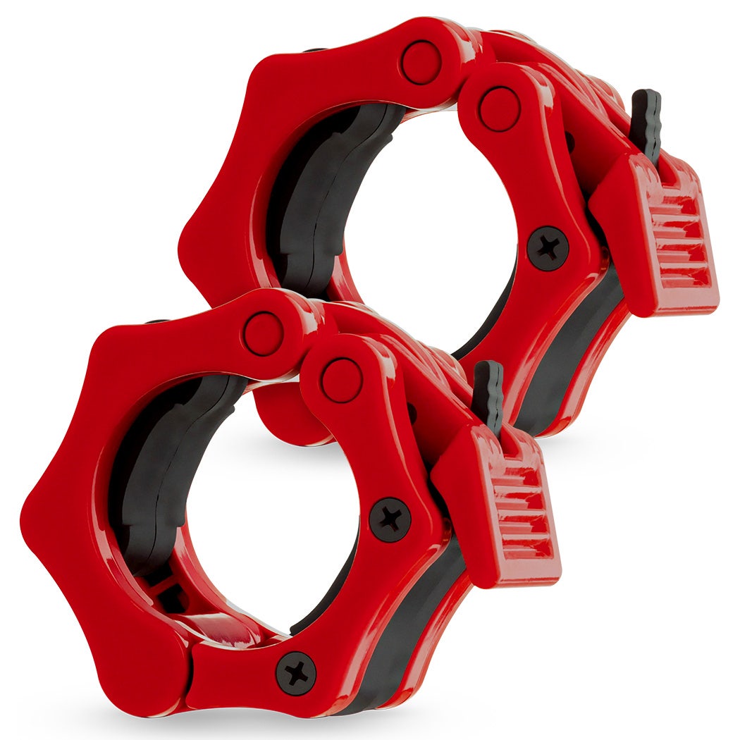 PROFLEX 2x 50mm Olympic Gym Barbell Collar Lock Clips, for Home Fitness Bodybuilding Weights Training Lock Clips