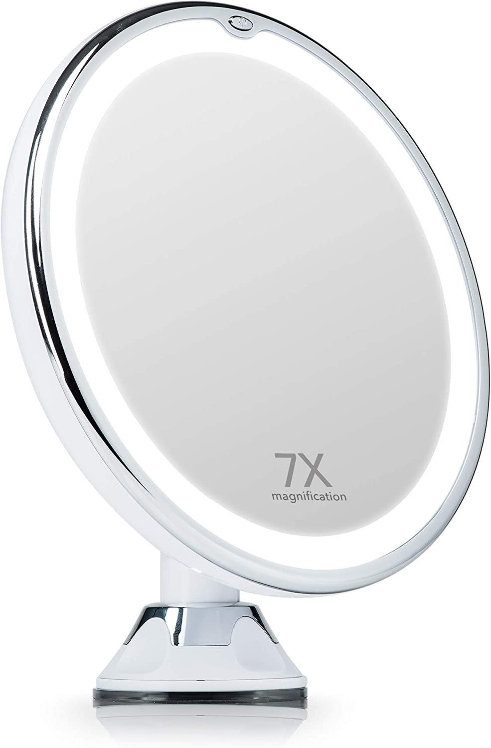 Carla Home Vikus 16.5cm 7x Portable Illuminated Magnifying Makeup Mirror