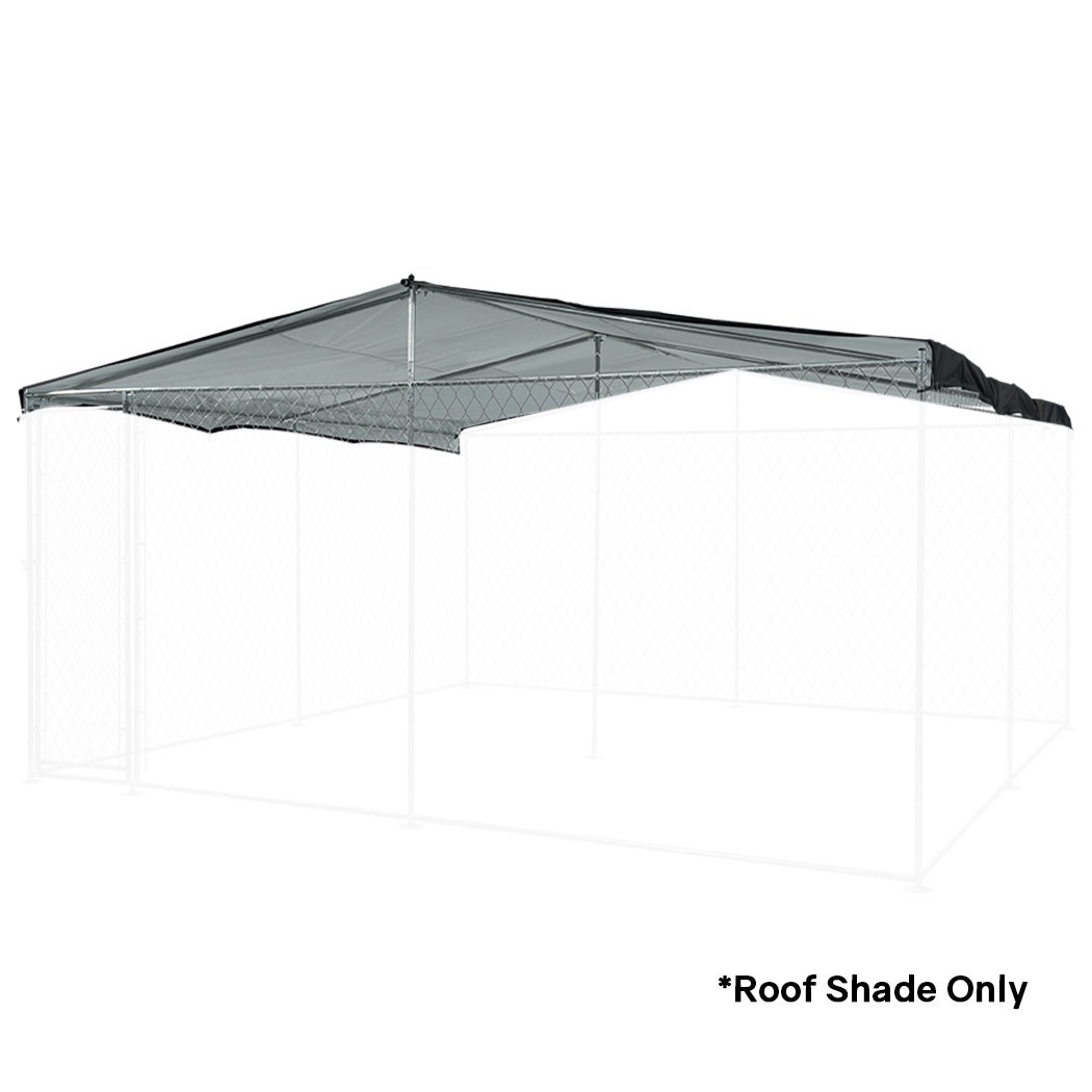 NEATAPET Shade Roof for 4x4m Dog Run Pet Enclosure, UV & Water Resistant, Black
