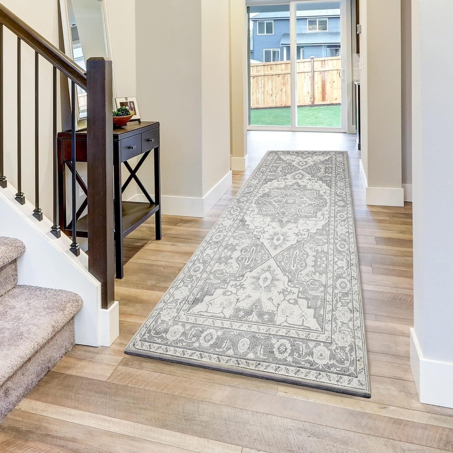 Carla Home Vikus 80 x 180cm Washable Non-Slip Extra Long & Wide Runner Rug