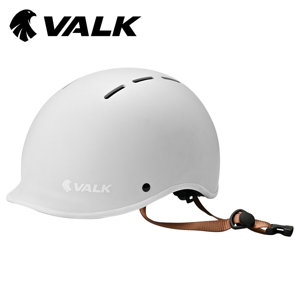 VALK Retro Bike Helmet, 56-61cm S, M, L Universal Dial Fit System, Arctic White