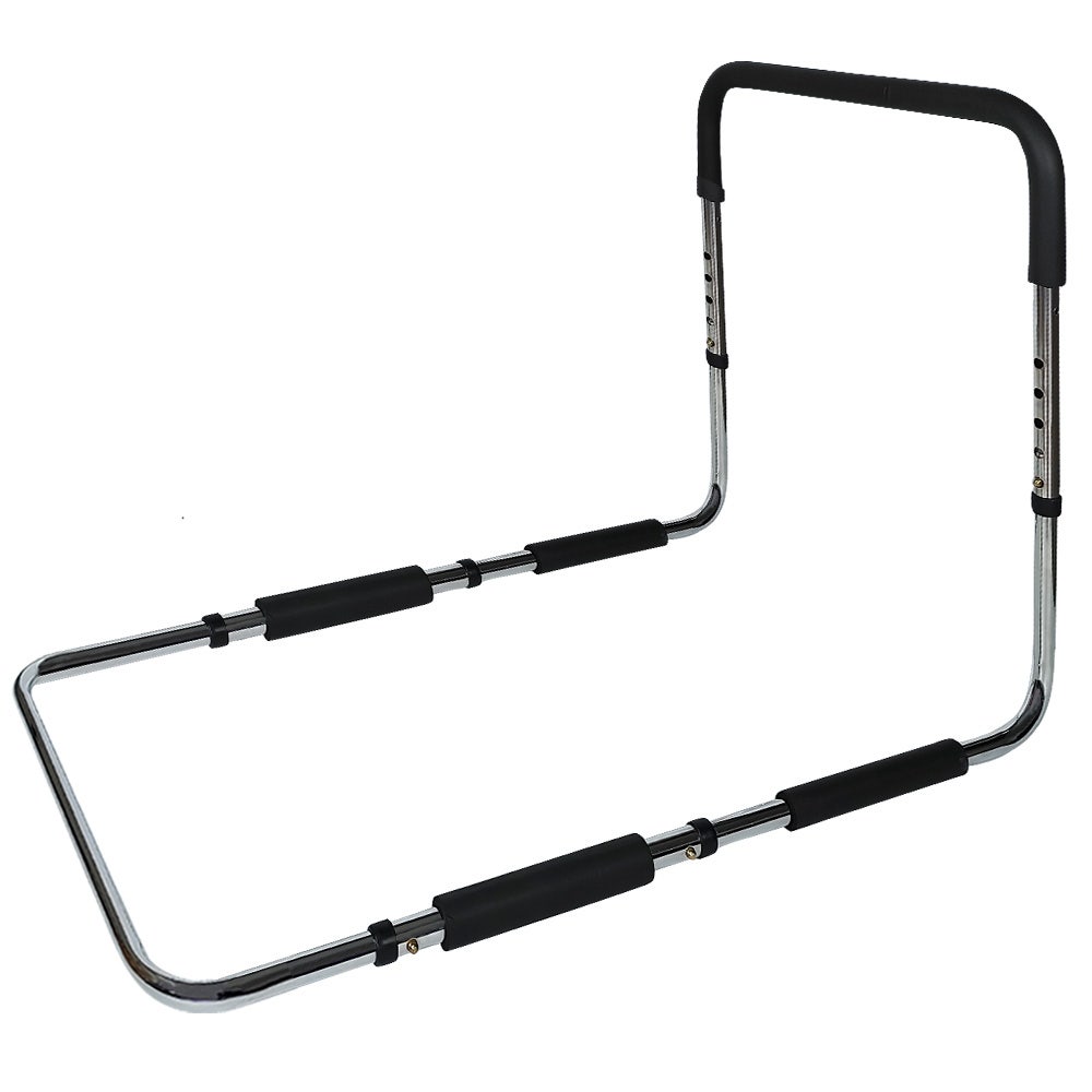 EQUIPMED Bed Assist Adjustable Hand Rail Support Aid for Seniors, 125kg Capacity, Bedside with Soft Grip Handle