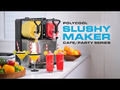 POLYCOOL 3L Single Tank Slushie Machine, Digital Control Slushy Maker