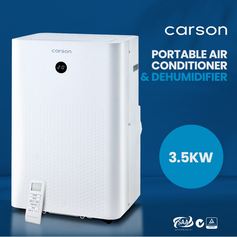 CARSON 3.5kW Portable Air Conditioner, with Dehumidifier Mode & Fan Cooler