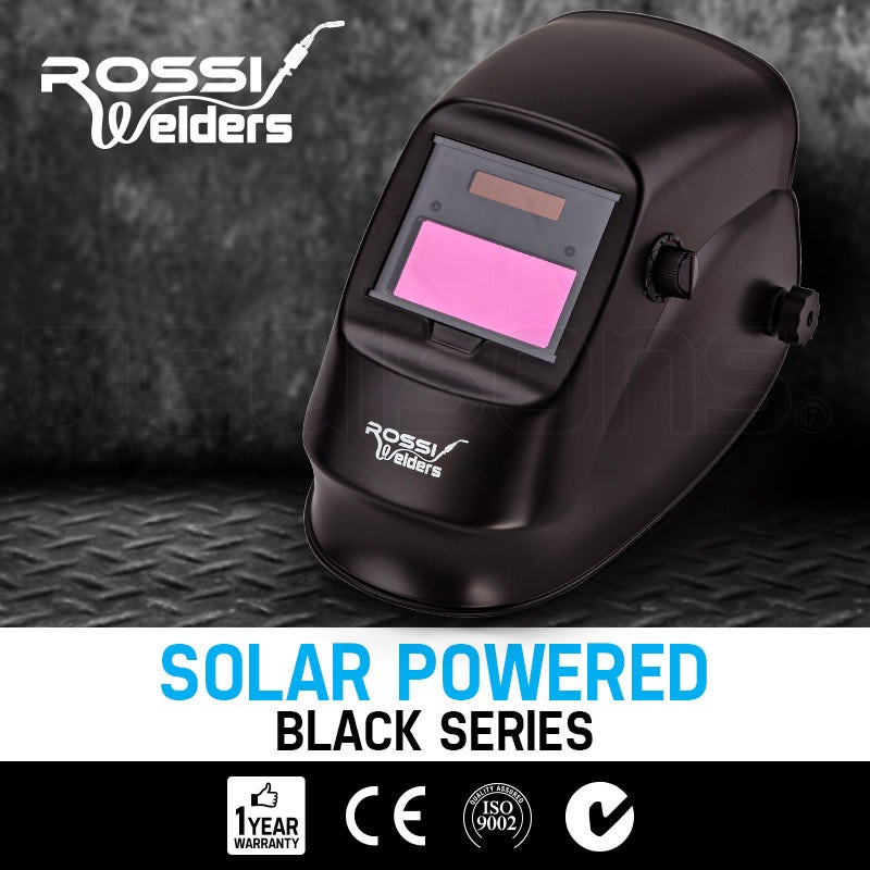 ROSSI Welding Helmet Solar Auto Darkening Mask TIG/MIG/ARC Welder Machine