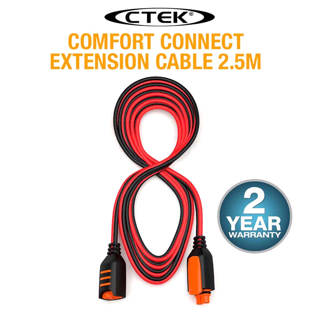 CTEK Comfort Connect Extension Cable 2.5M 8'2" Suits MXS 5.0, MXS 7.0, MXS 10