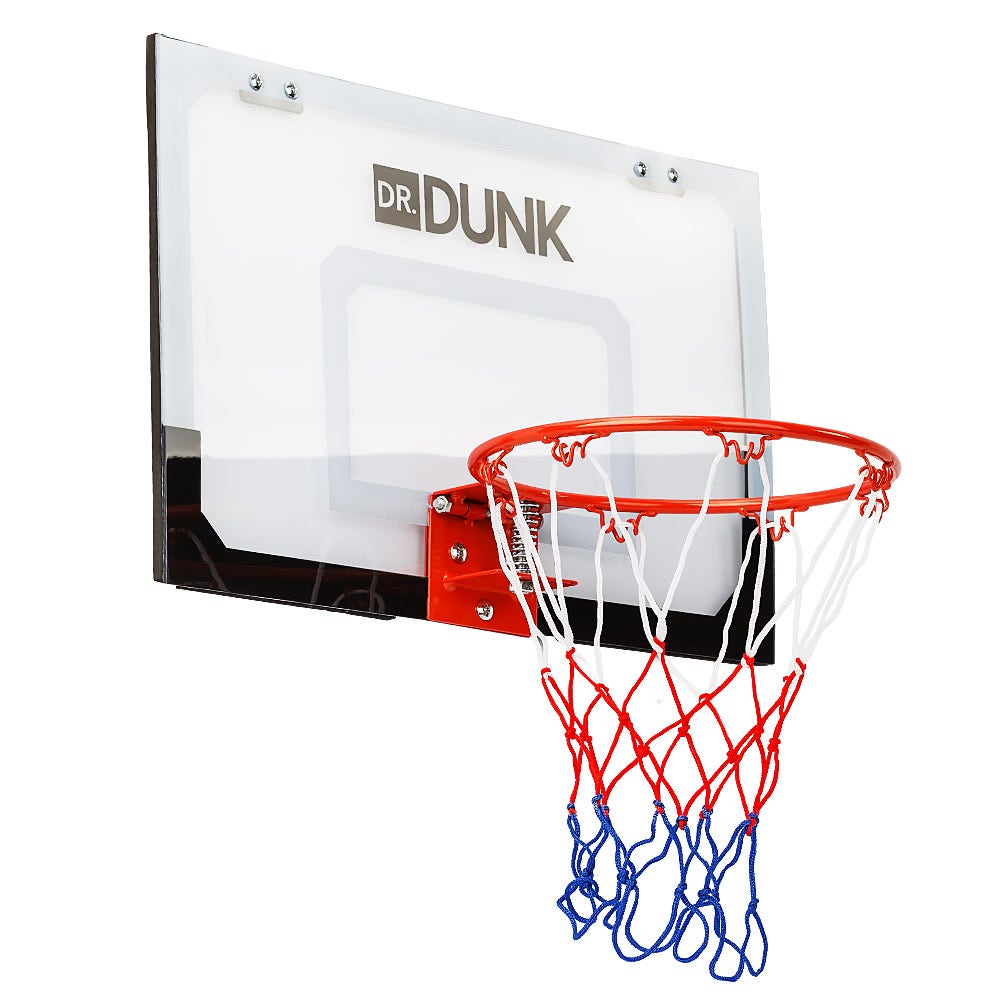 Dr. Dunk Indoor Mini Basketball Hoop Ring Backboard Kit Door Mounted Mount Kid Set