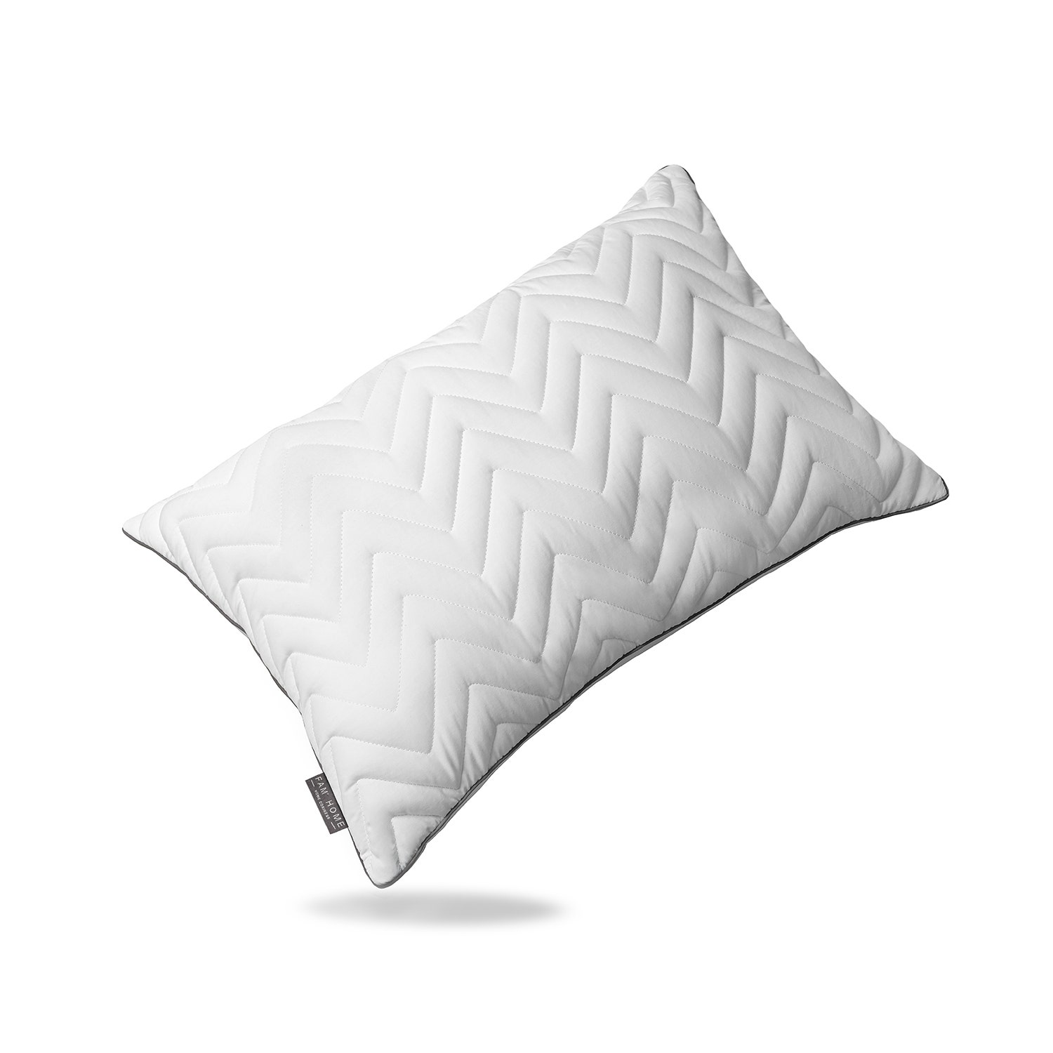 FAM HOME Double Sided Pillow - Cotton Double Comfort Collection - Standard, 51 x 66