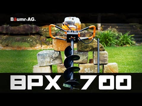 Baumr-AG Post Hole Digger 62CC Posthole Earth Auger Fence Borer Petrol Drill Bit