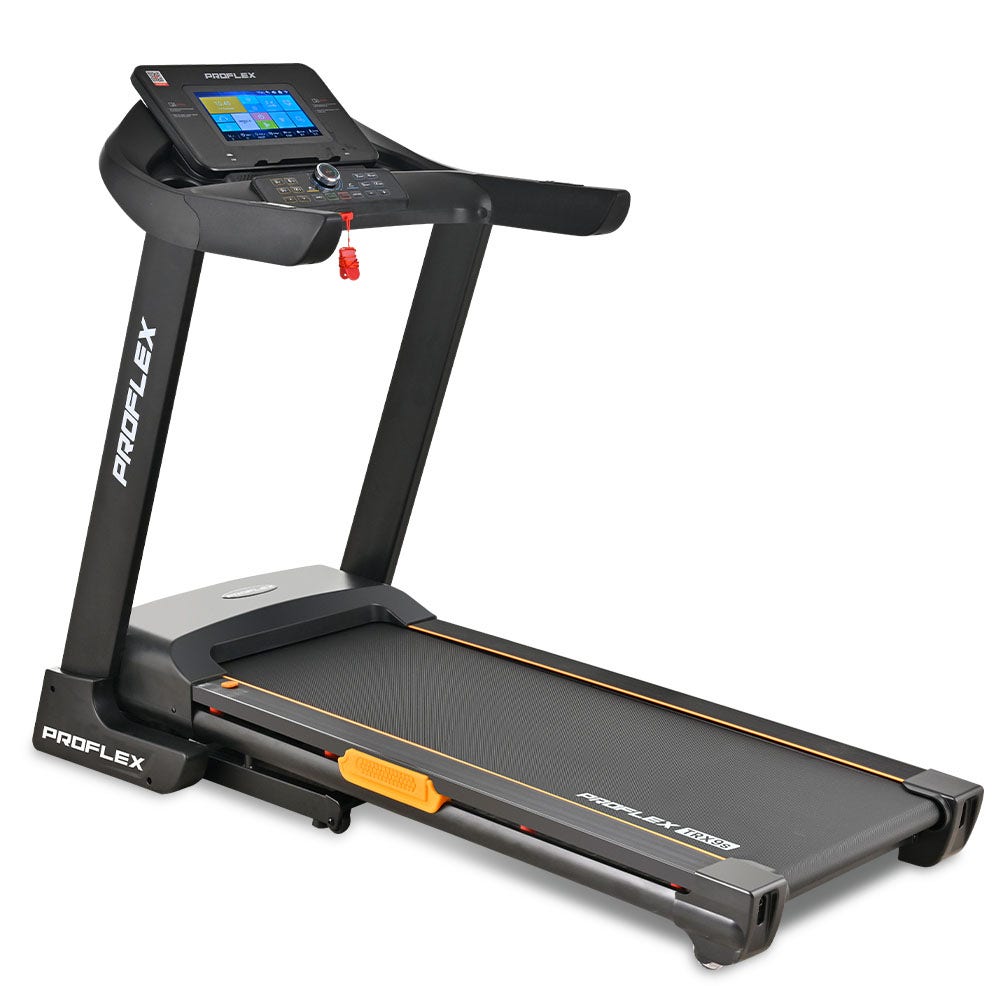 PROFLEX TRX9s Electric Treadmill, Large Size, 450mm Belt, 10-inch display, Foldable, Suspension, Auto Incline, WiFi, Bluetooth, Pulse Sensors