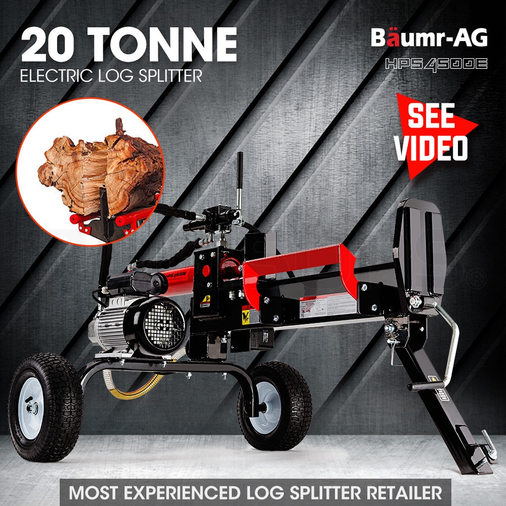 BAUMR-AG 20 Tonne Electric Hydraulic Towed Wood Log Splitter - HPS4500E
