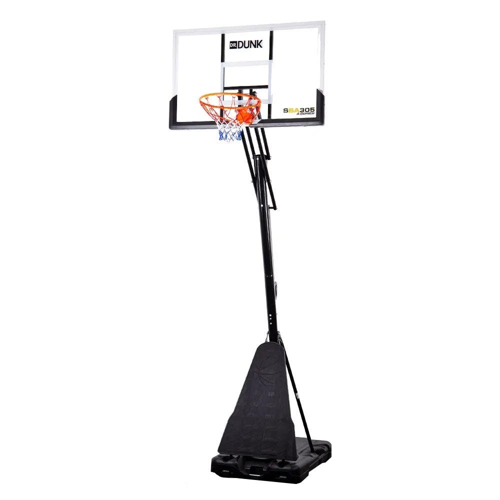 Dr. Dunk Portable Basketball Stand System Hoop Height Adjustable Net Ring Slam