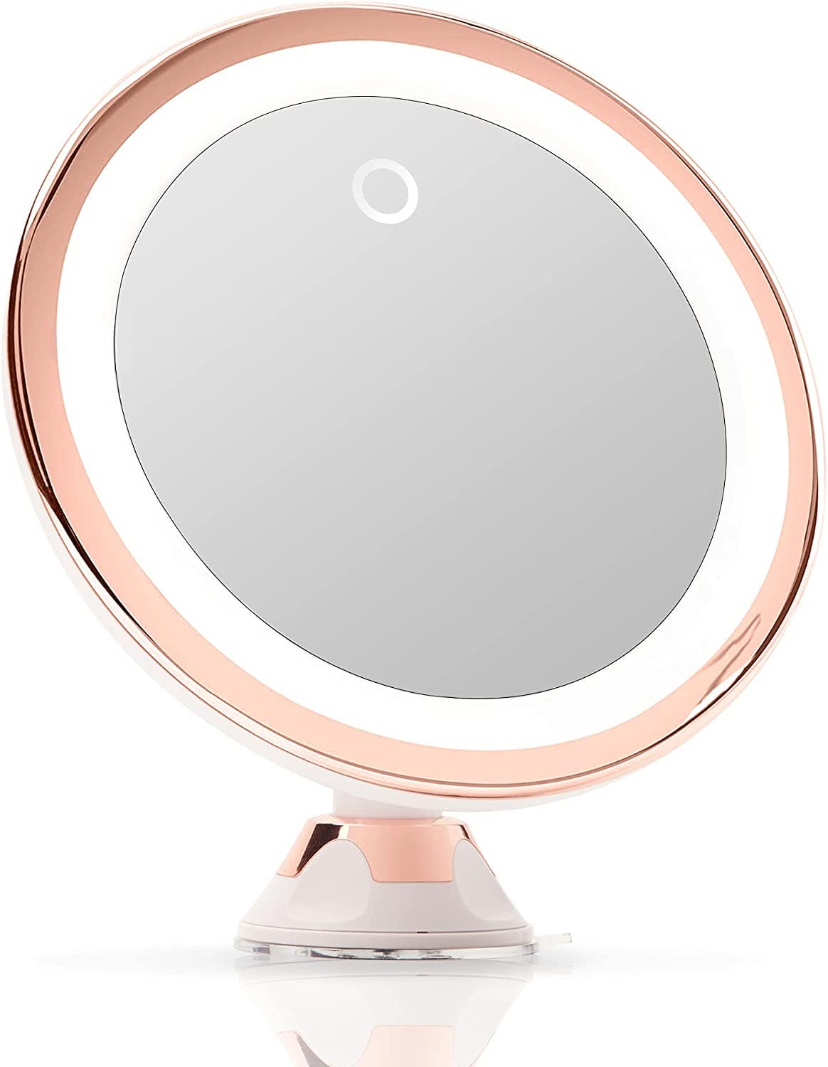 Carla Home Vikus 10x Portable Iluminated Magnifying Makeup Mirror - Rose Gold