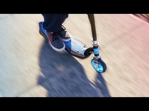 BULLET ZPS Kids Electric Scooter 140W Children Toy Battery Blue Boys Ride