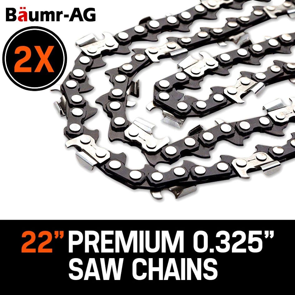 2 x 22" Baumr-AG Chainsaw Chain 22 Inch Bar Replacement 0.325 .058 86DL