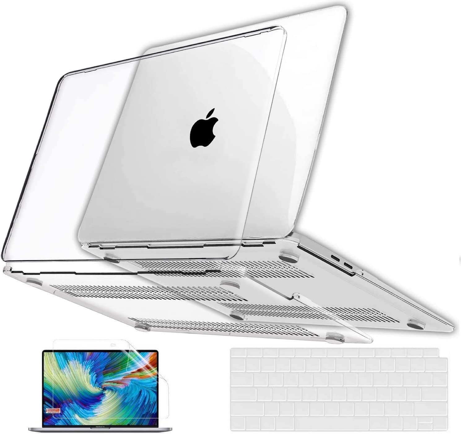 Carla Home Vikus MacBook Air 13 inch 2020 2019 2018 A2337 M1 A2179 A1932 Compatible Plastic Hard Case - Clear
