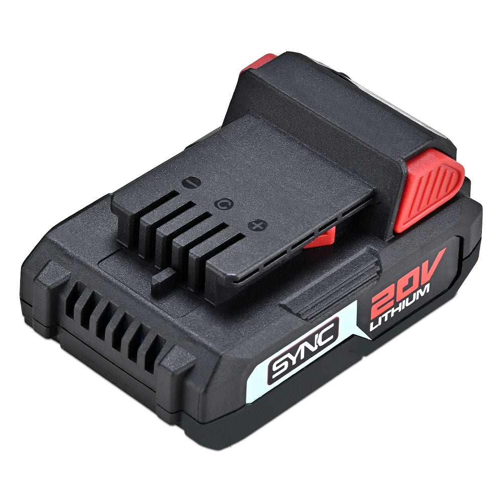 PRE-ORDER BAUMR-AG 20V 2Ah SYNC Lithium-Ion Battery, Replacement or Spare Battery, Rechargeable