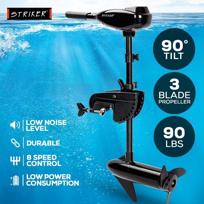 90LBS Electric Trolling Motor Inflatable Boat Outboard Engine Fishing Marine