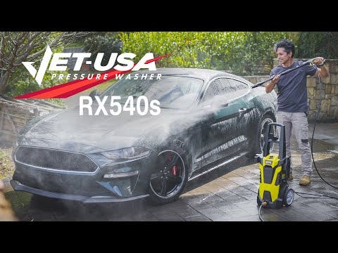 PRE-ORDER JET-USA RX540s Electric High Pressure Washer, 2900PSI 2 Nozzles, Brush Head, Deck Cleaner, Detergent Bottle