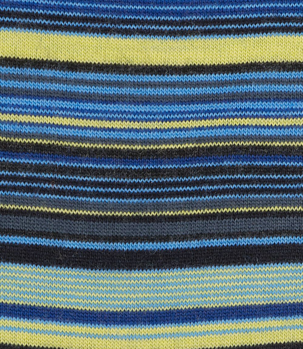 Loake Blue Narrow Stripe Socks