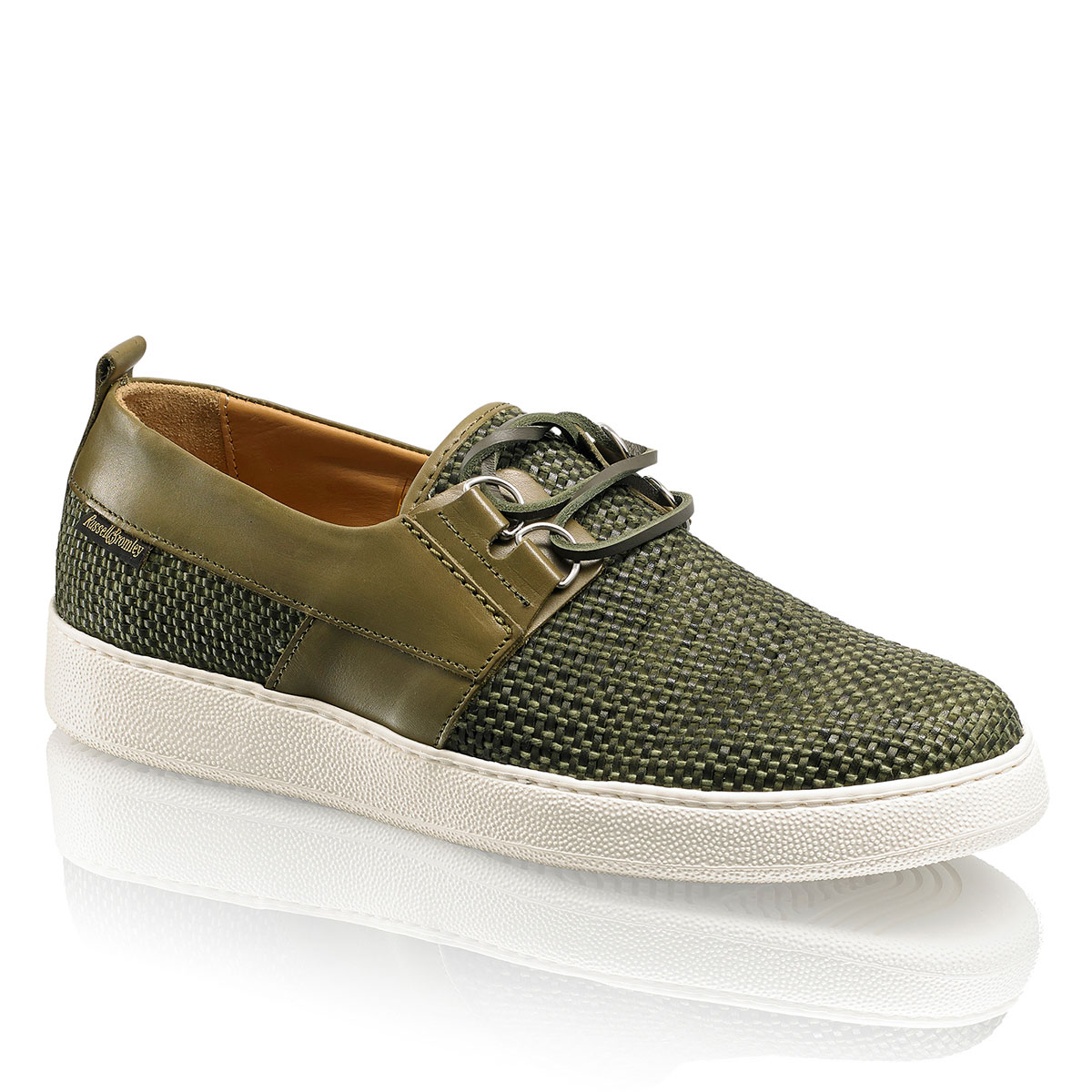 Russell & Bromley WEAVE LO Woven Cup Sole Lace Up