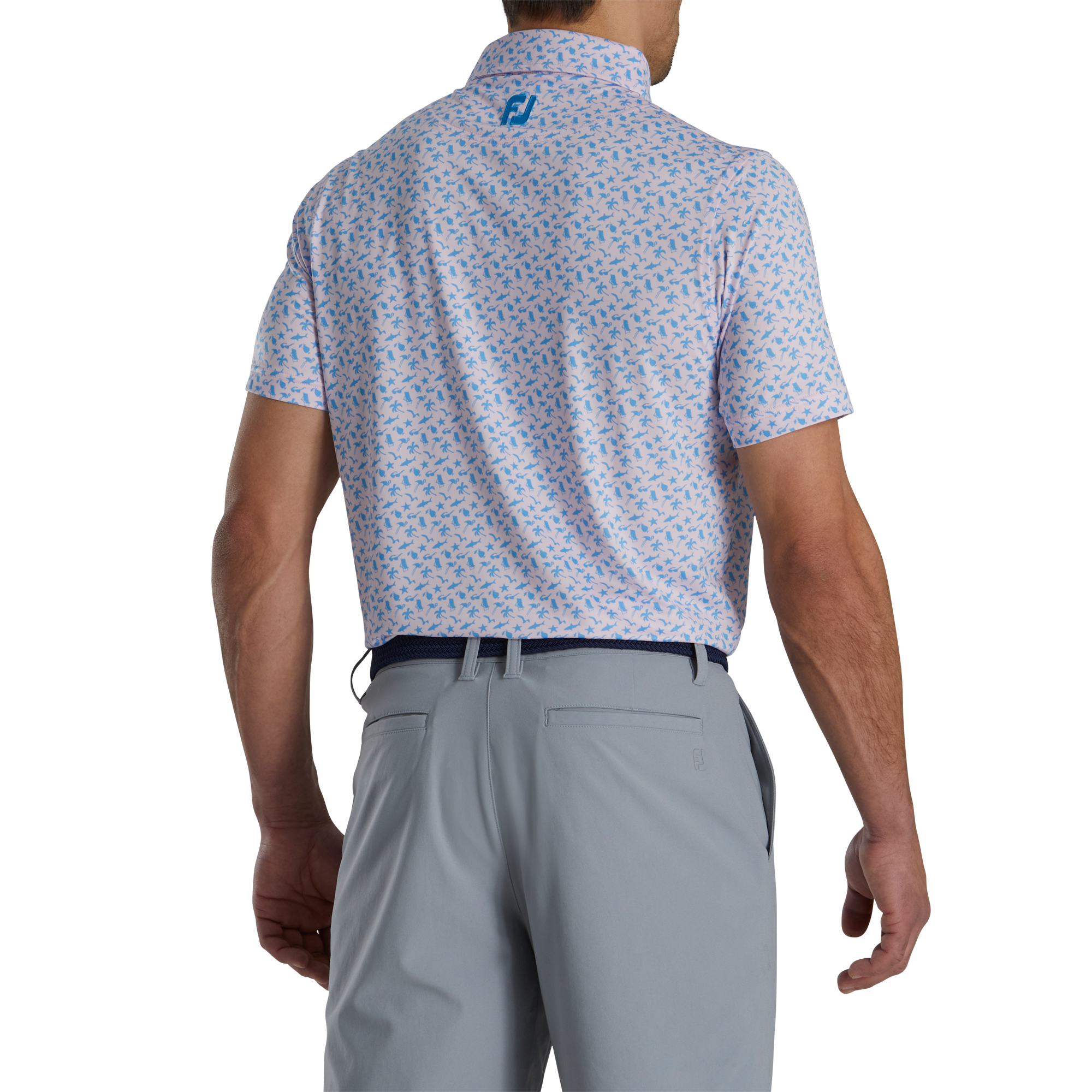 Athletic Fit Beach Print Lisle