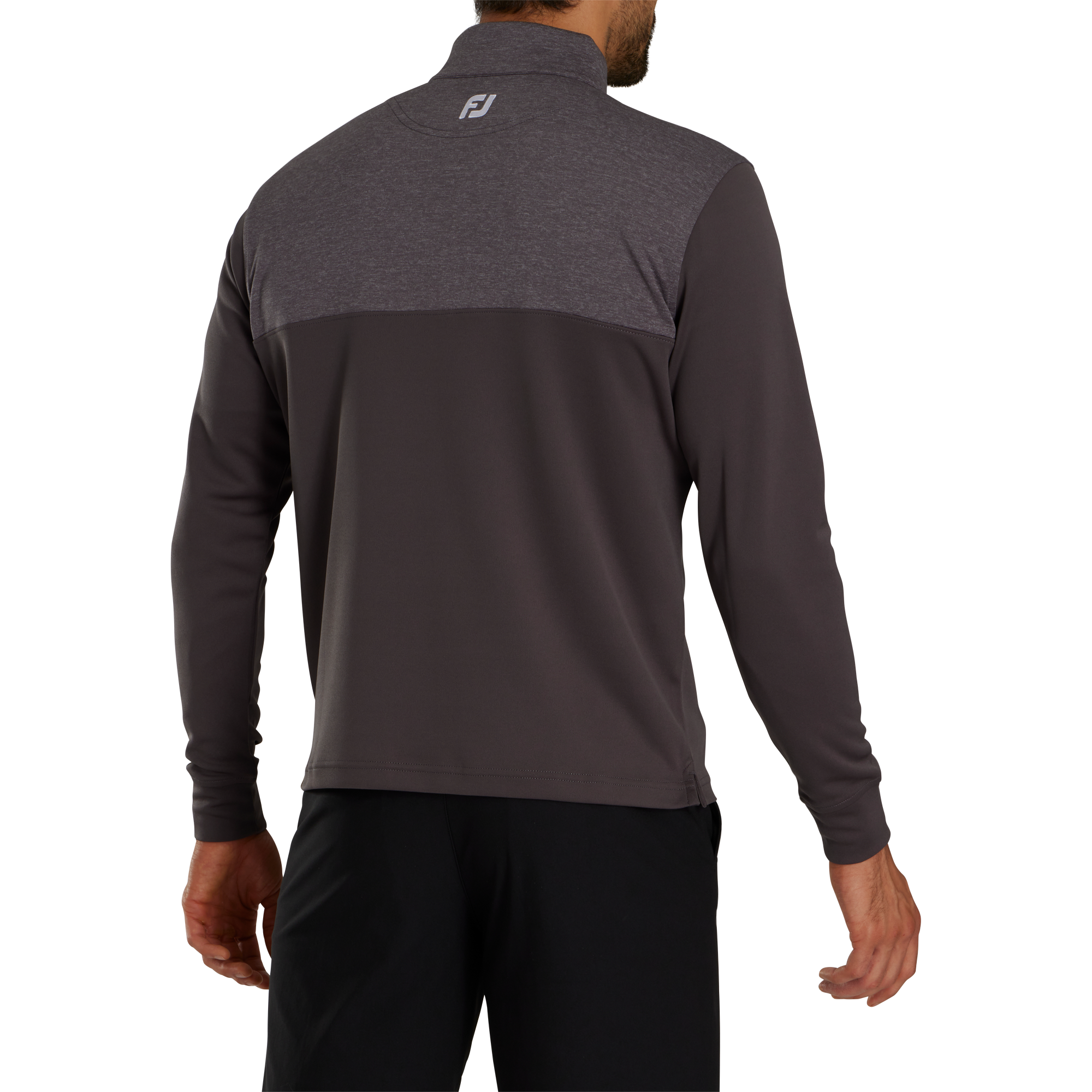 Heather Yoke Half-Zip Mid-Layer